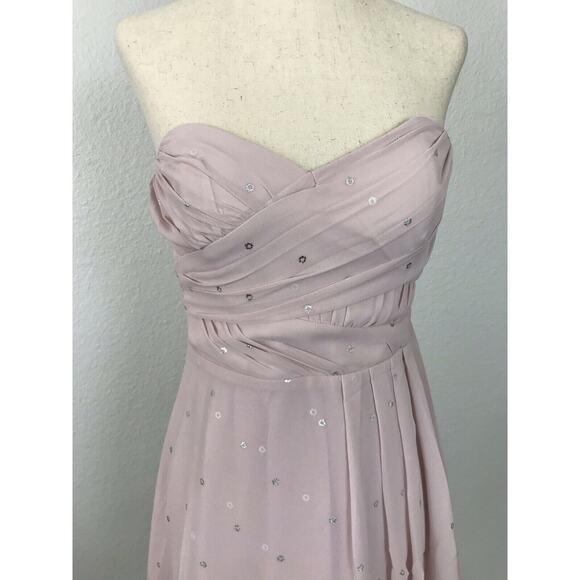 Express Metallic Print Strapless Mini Dress FLAW - Picture 2 of 12